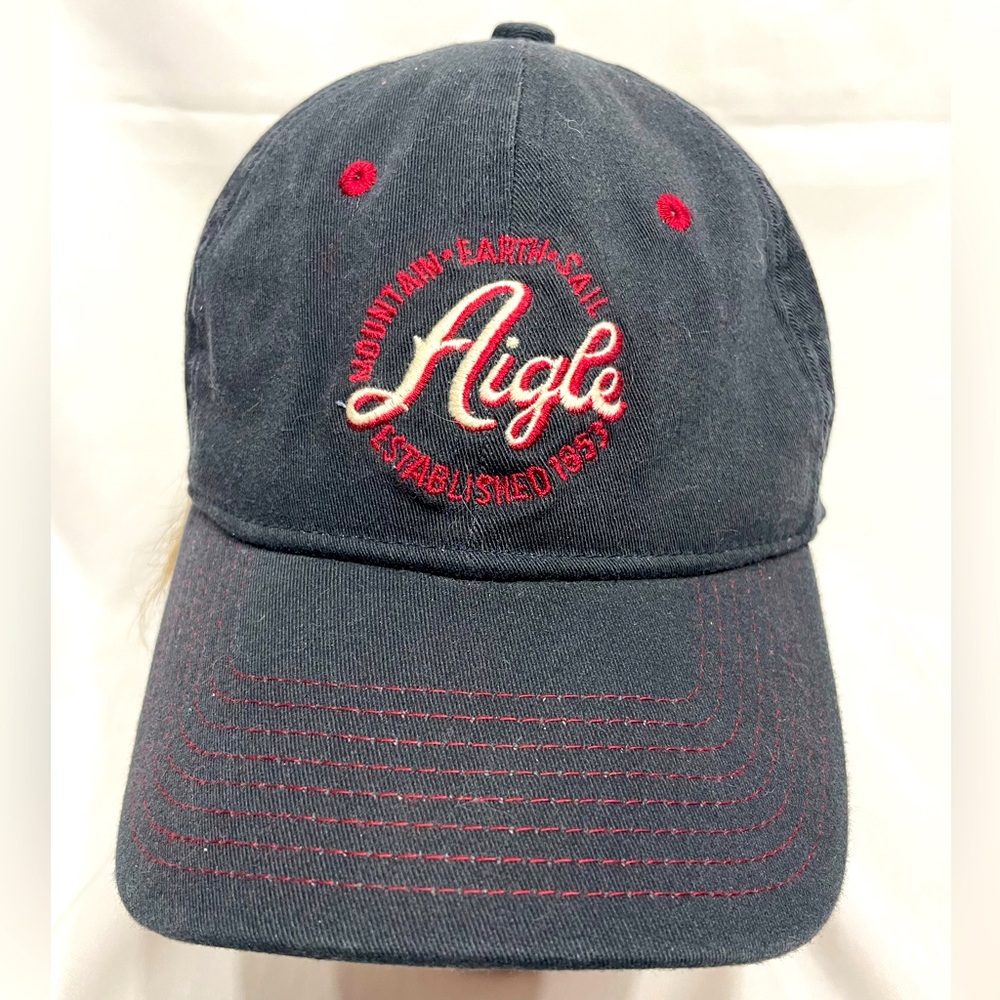 Men’s Aigle Baseball cap fitted Lg/XL hat Mountain Earth Sail Outdoor Sports guc